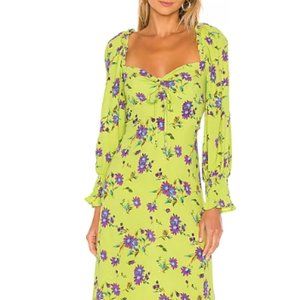 Faithfull The Brand Mathilde Midi Dress US 8/L
